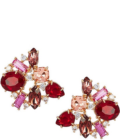 Cezanne Multi Stone Cluster Stud Earrings