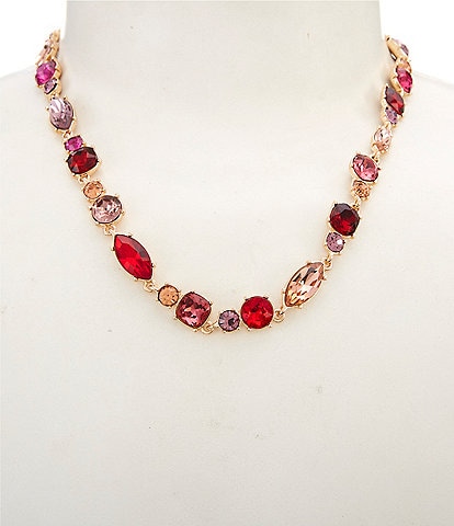 Cezanne Multi Stone Short Collar Necklace