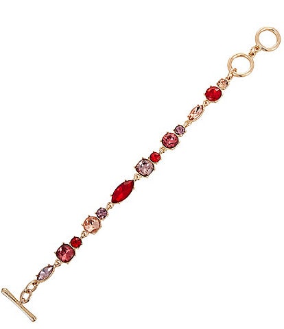 Cezanne Multi Stone Toggle Line Bracelet