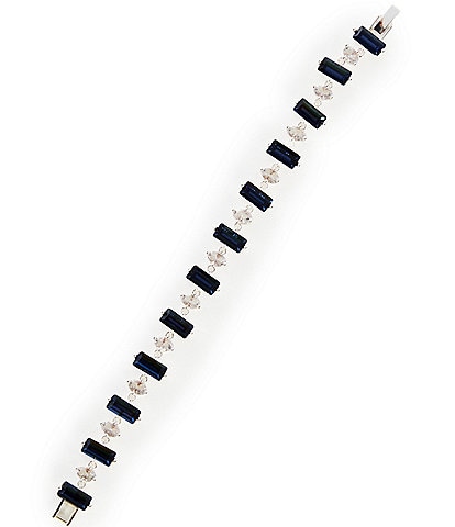 Cezanne Oval & Montana Rectangle Stone Line Bracelet
