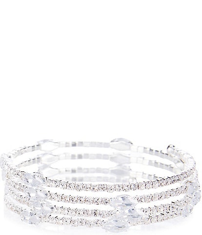 Cezanne Oval Accent Crystal Cuff Bracelet