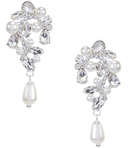 Cezanne Paisley Pearl Drop Earrings