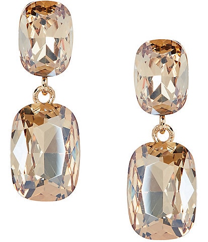 Cezanne Rectangle Double Drop Earrings