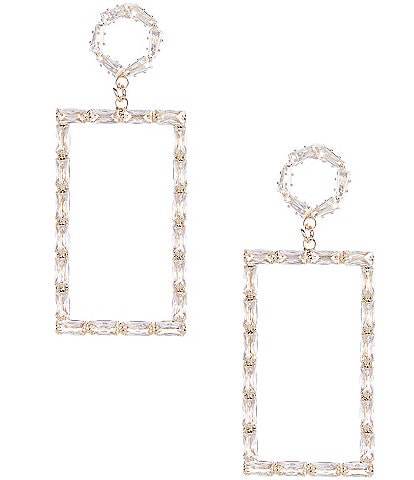 Cezanne Rectangle Drop Earrings