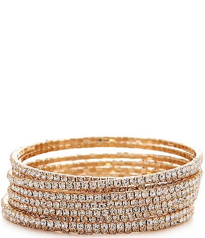 Cezanne Rhinestone Coil Bracelet
