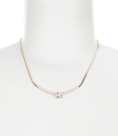 Cezanne Rhinestone Crystal CZ Collar Necklace