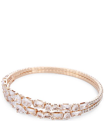 Cezanne Rhinestone Layered Cuff Bracelet