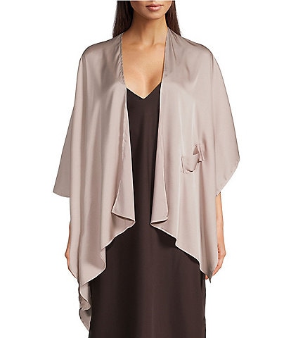Cezanne Satin Pull Through Evening Wrap