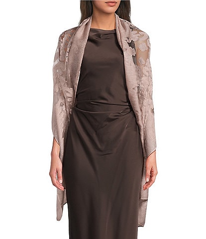 Cezanne Sheer Bordered Evening Wrap
