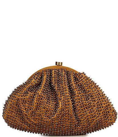 Cezanne Slinky Bead Kisslock Minaudiere Clutch