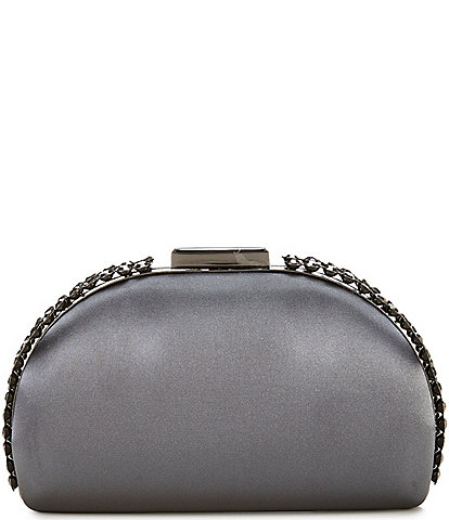 Cezanne Stone Embellished Frame Minaudiere Bag