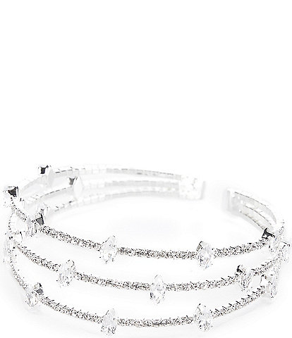 Cezanne Studded Crystal Cuff Bracelet