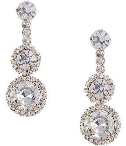 Cezanne Tiered Stones Drop Earrings