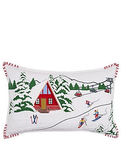 C&F Home Alpine Winter Ski Cabin Lodge Lumbar Decorative Pillow