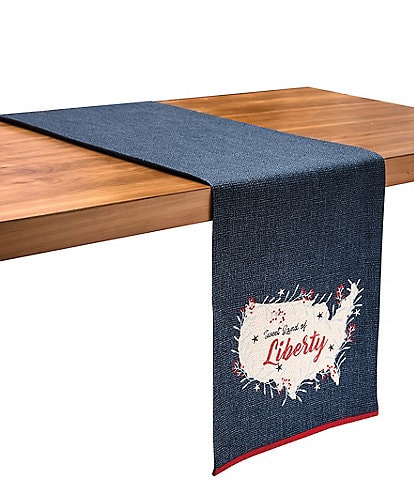 C&F Home Americana Liberty 72#double; Table Runner