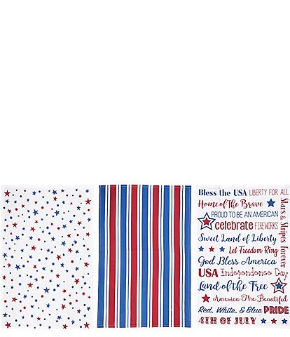 C&F Home Americana Patriotic Group Kitchen Towels, Set of 3