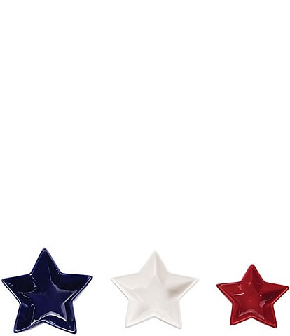C&F Home Americana Patriotic Star Dish, Set of 3