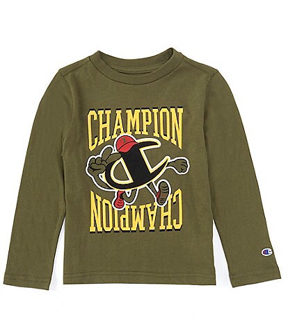 Champion Little Boys 4-7 Long Sleeve Classic Character Graphic T-Shirt