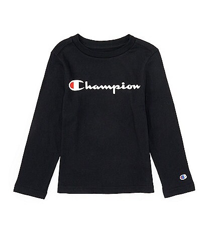 Champion Little Boys 4-7 Long Sleeve Classic Logo T-Shirt