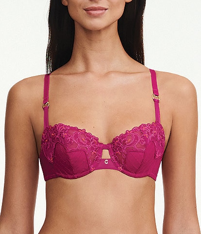 Chantelle Cabernet Sauvage Lace Unlined Demi Bra