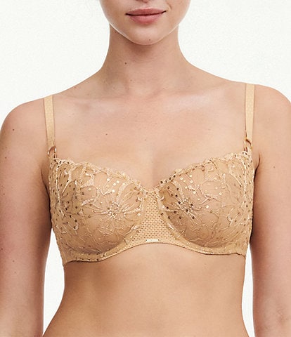 Chantelle Fleur Sequin Underwire Demi Bra