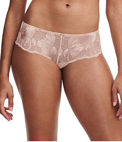 Chantelle Fleurs Embroidered Lace Cheeky Hipster Panty