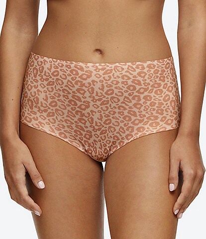 Chantelle Leopard Print Soft Stretch High Waisted Brief Panty
