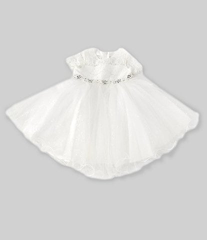 Chantilly Place Baby Girls 12-24 Months Illusion Lace/Mesh Dress