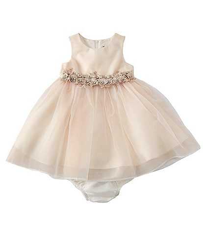 Chantilly Place Baby Girls 3-24 Months Satin/Organza Tulle Fit-And-Flare Dress