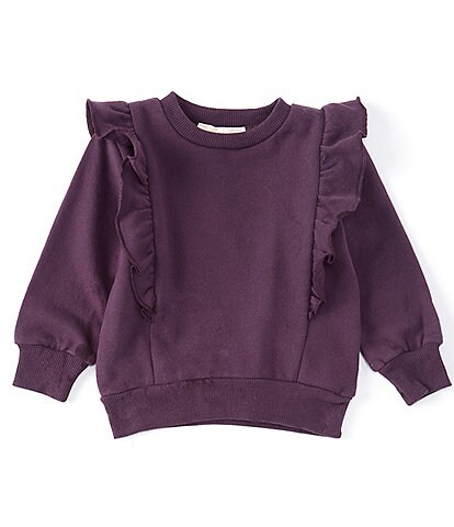 Chelsea & Violet Baby Girls 12-24 Months Ruffle French Terry Sweatshirt