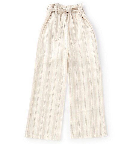 Chelsea & Violet Big Girl's 7-16 Striped Cropped Wide Leg Pant