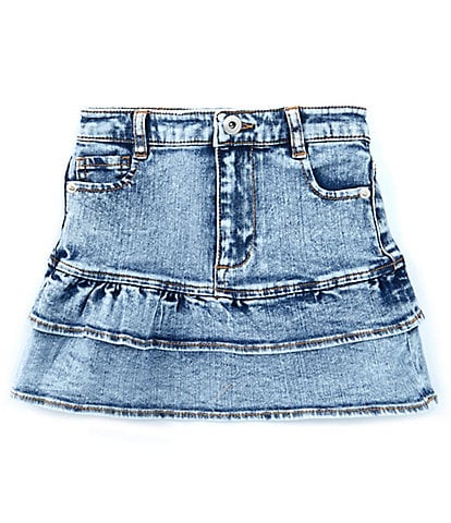 Chelsea & Violet Big Girls 7-16 Denim Ruffle Mini Skirt