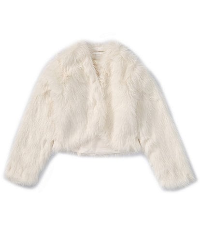 Chelsea & Violet Big Girls 7-16 Long Sleeve Faux Fur Jacket