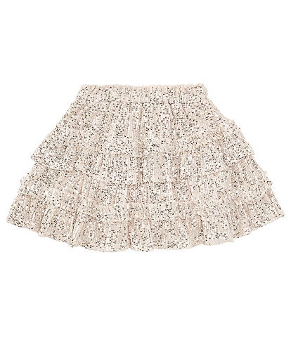 Chelsea & Violet Big Girls 7-16 Sequin Ruffle Mini Skirt