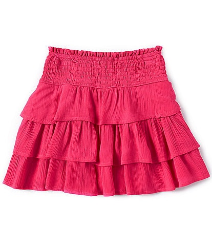 Chelsea & Violet Big Girls 7-16 Smocked Tiered Ruffle Skirt
