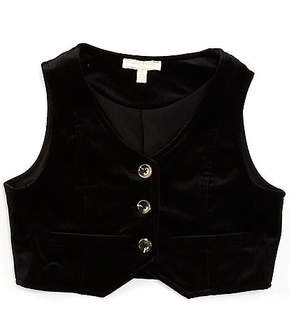 Chelsea & Violet Big Girls 7-16 Velvet Vest