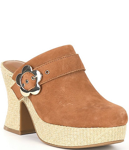 Chelsea & Violet Dyl Nubuck Suede Clogs