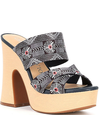Chelsea & Violet Kapri Printed Platform Sandals