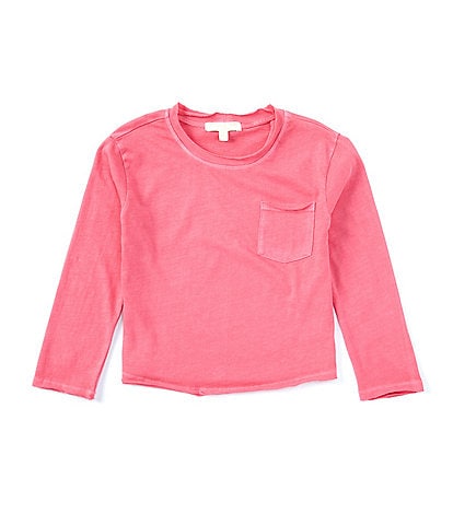 Chelsea & Violet Little Girls 2T-6X Long Sleeve Pocket T-Shirt