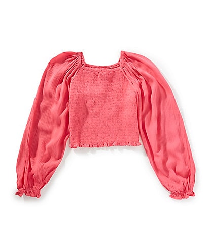 Chelsea & Violet Little Girls 2T-6X Long Sleeve Smocked Top