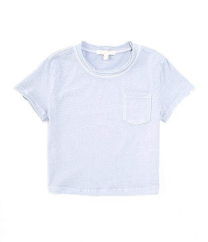 Chelsea & Violet Little Girls 2T-6X Short-Sleeve Washed Pocket T-Shirt