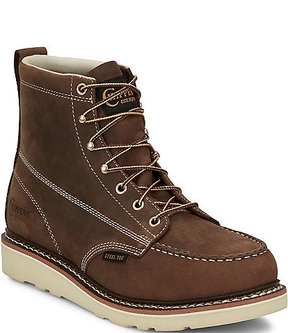 Chippewa Est. 1901 Men's Edge Walker Steel Toe Lace-Up Wedge Work Boots