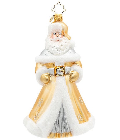 Christopher Radko Golden Noel Santa Glass Ornament