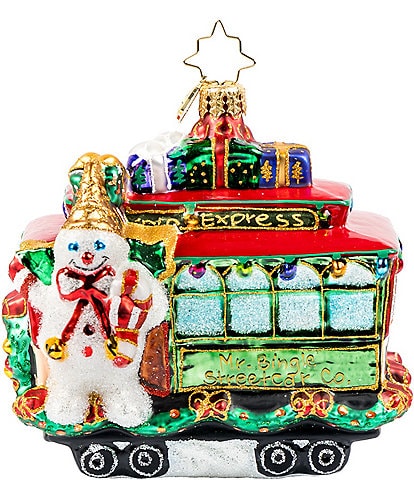 Christopher Radko Mr. Bingle Collection 2024 Mr. Bingle Express Ornament