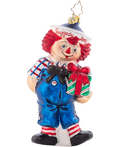 Christopher Radko Raggedy Andy Presents Ornament