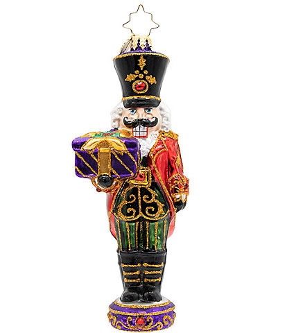 Christopher Radko Regal Holiday Guard Glass Ornament