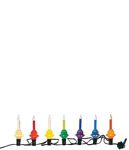 Christopher Radko Shiny Brite Holiday Splendor 7-Count Bubble Lights Stand Set