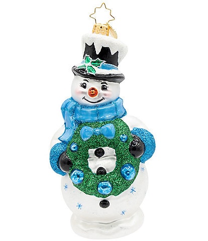 Christopher Radko Wrapped In Winter Cheer Glass Ornament