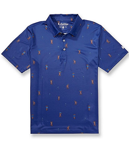 Chubbies Back Nine Performance Knit Short Sleeve Polo