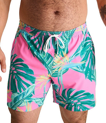 Chubbies Birds Of Paradise Tropical Print 5.5" Inseam Swim Trunks